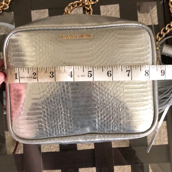 Victoria Secret Silver purse with metal strap! ** - Picture 6 of 8